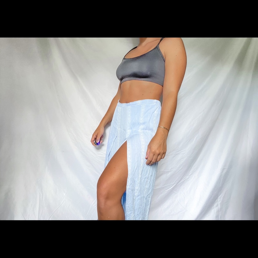 Linen Pants w/ Slit